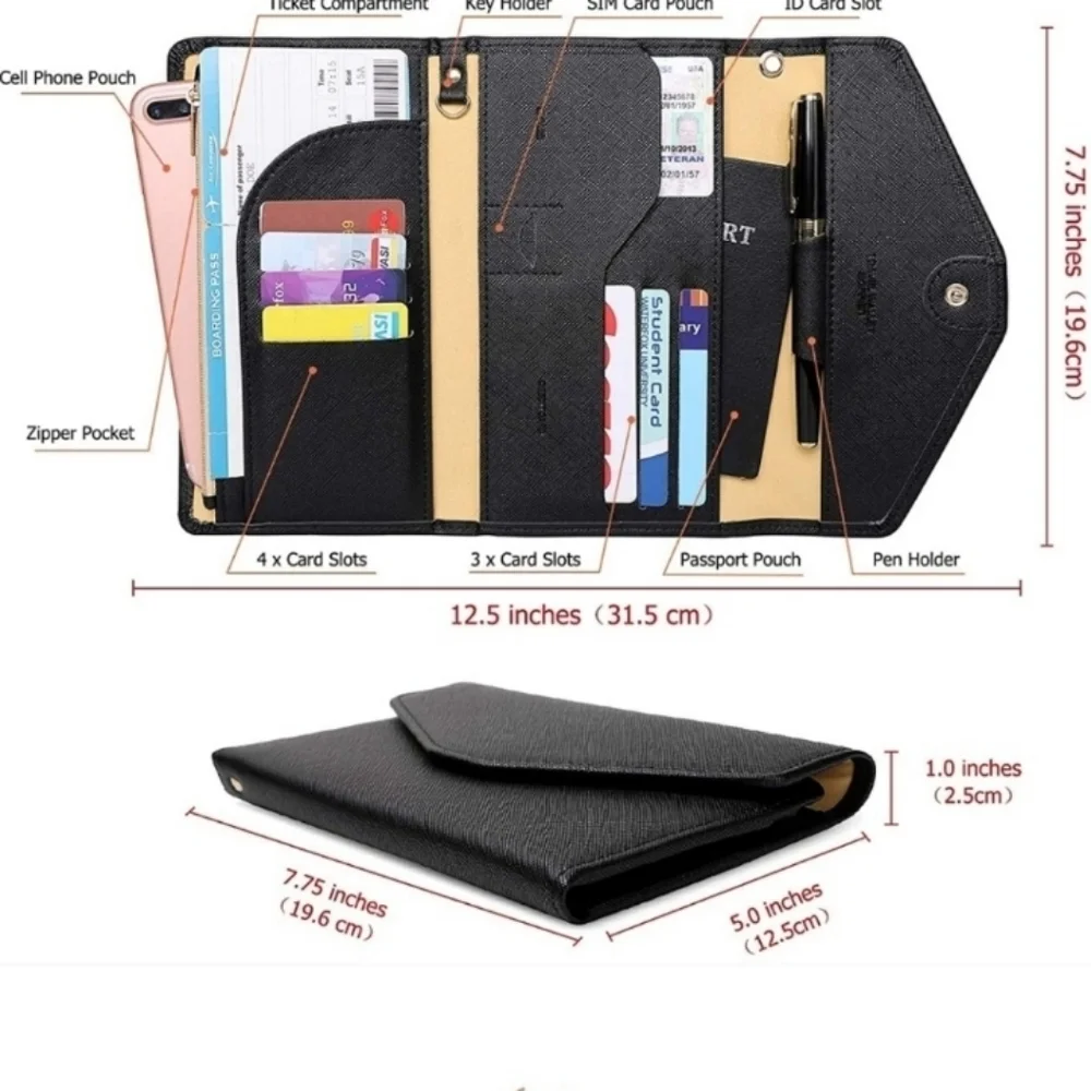Zoppen travel passport wallet Ver. 4 rose gold.